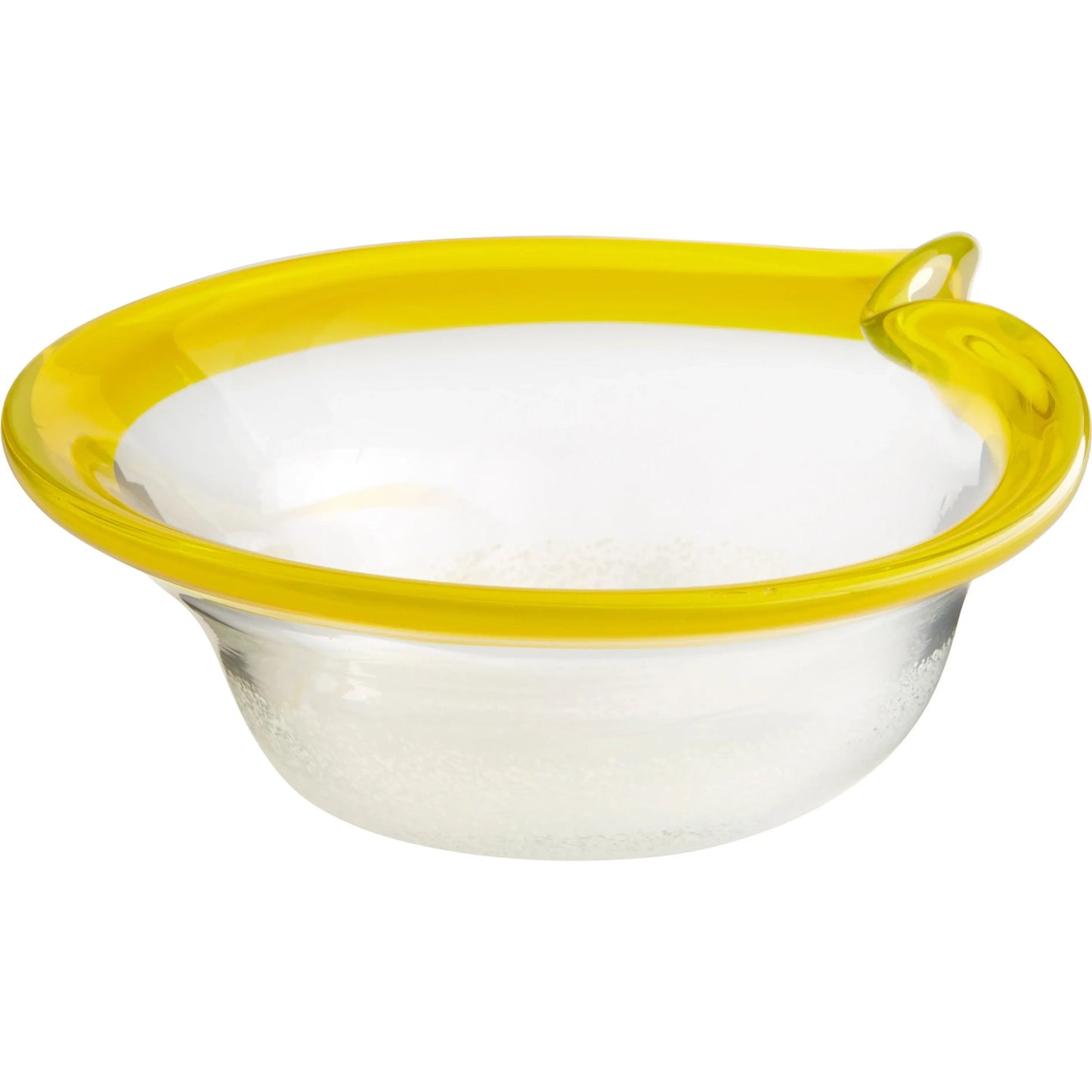 001 S-257240 | Primary Silo | Saturna Bowl by Cyan Design in yellow, clear. Made from glass in a modern style.
