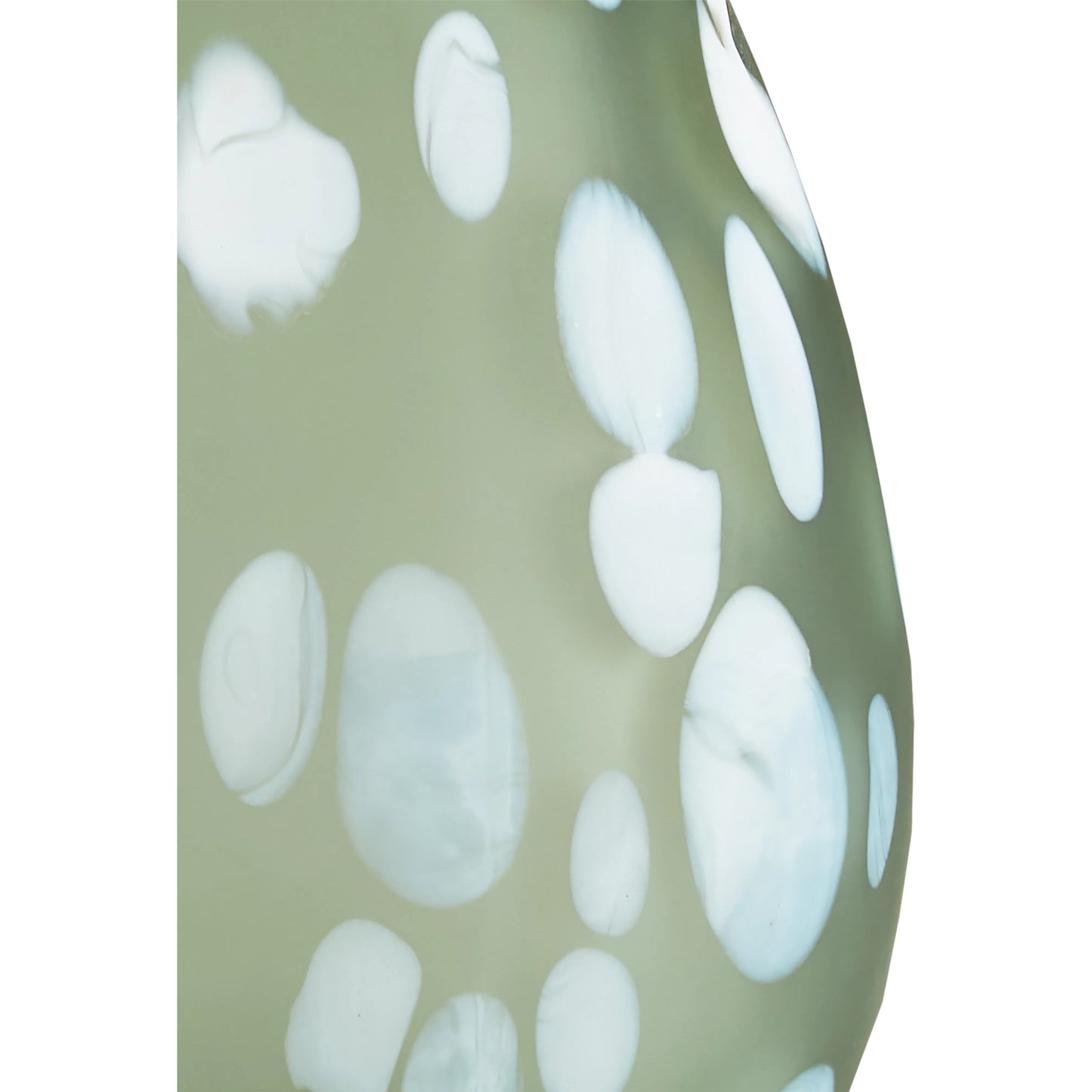 002 SI-1894342 | Closeup | Hana Vase Set by Currey and Company in green, white. Made from glass in a transitional style.