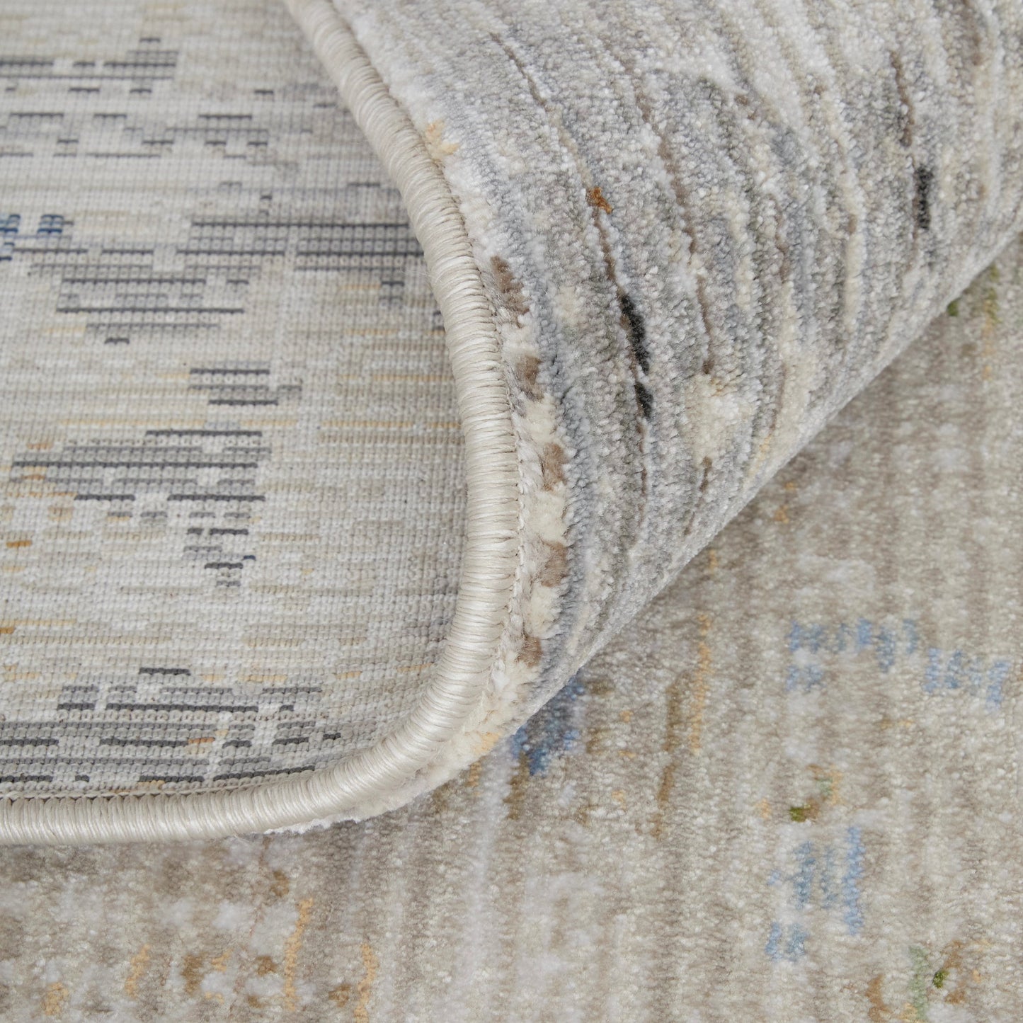 006 SI-2158921,SI-2158922,SI-2158923,SI-2158924,SI-2158925,SI-2259751 | Closeup | Sonora Rug - SNR39NUF by Feizy in ivory, blue, red. Made from polypropylene, polyester, viscose in a unique style.