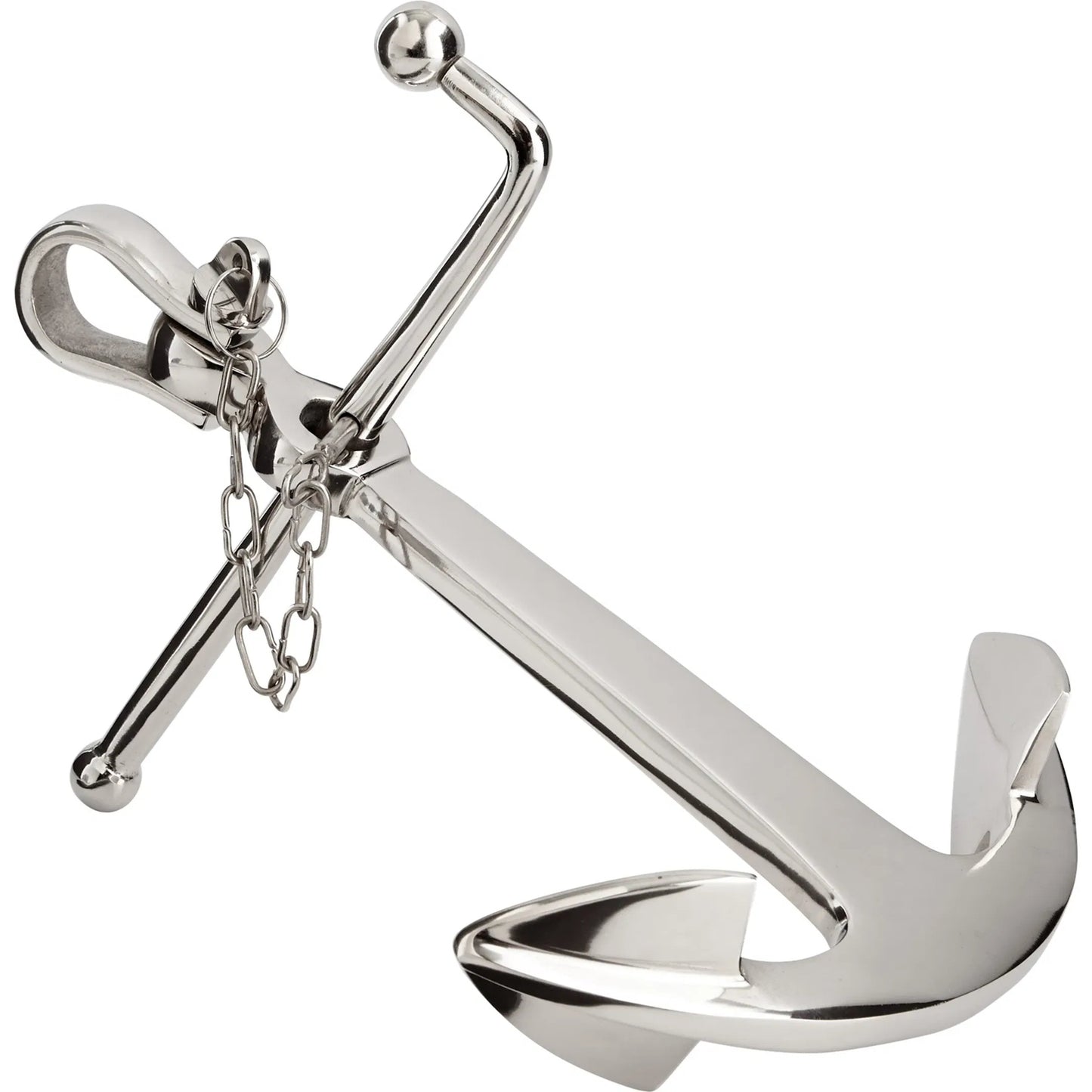 001 S-254386 | Primary Silo | Anchor Aweigh Sculpture by Cyan Design in nickel. Made from aluminum in a coastal style.