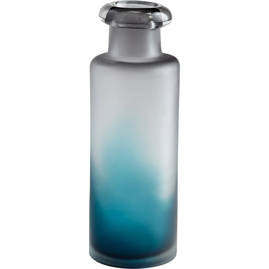Neptune Vase by Cyan Design in blue, clear. Made from glass in a modern style.