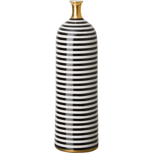 Siena Stripe Bottle by Emissary USA in black, white, gold. Made from unique in a modern style.