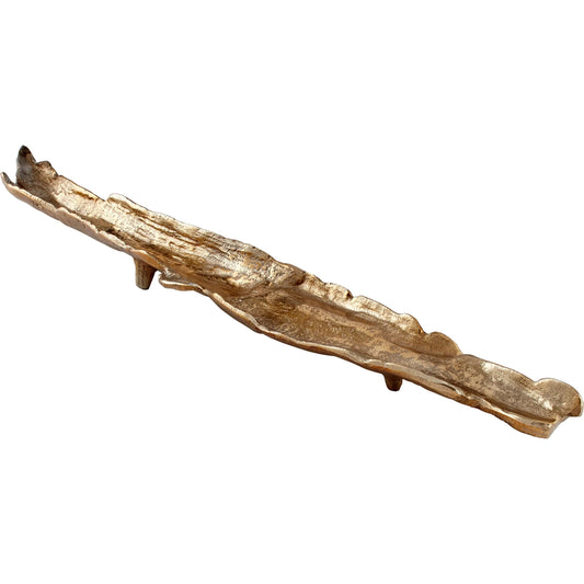 Pick up Sticks Tray by Cyan Design in gold. Made from aluminum in a modern style.