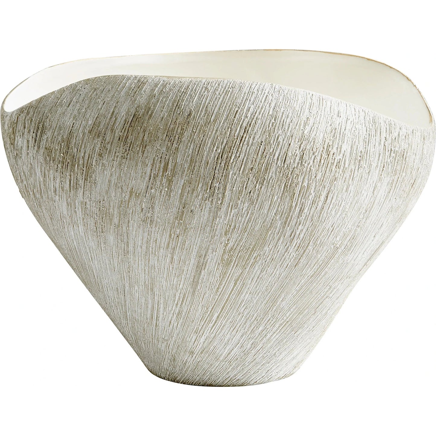 002 S-257288 | Primary Silo | Selena Vase by Cyan Design in natural stone. Made from ceramic in a modern style.