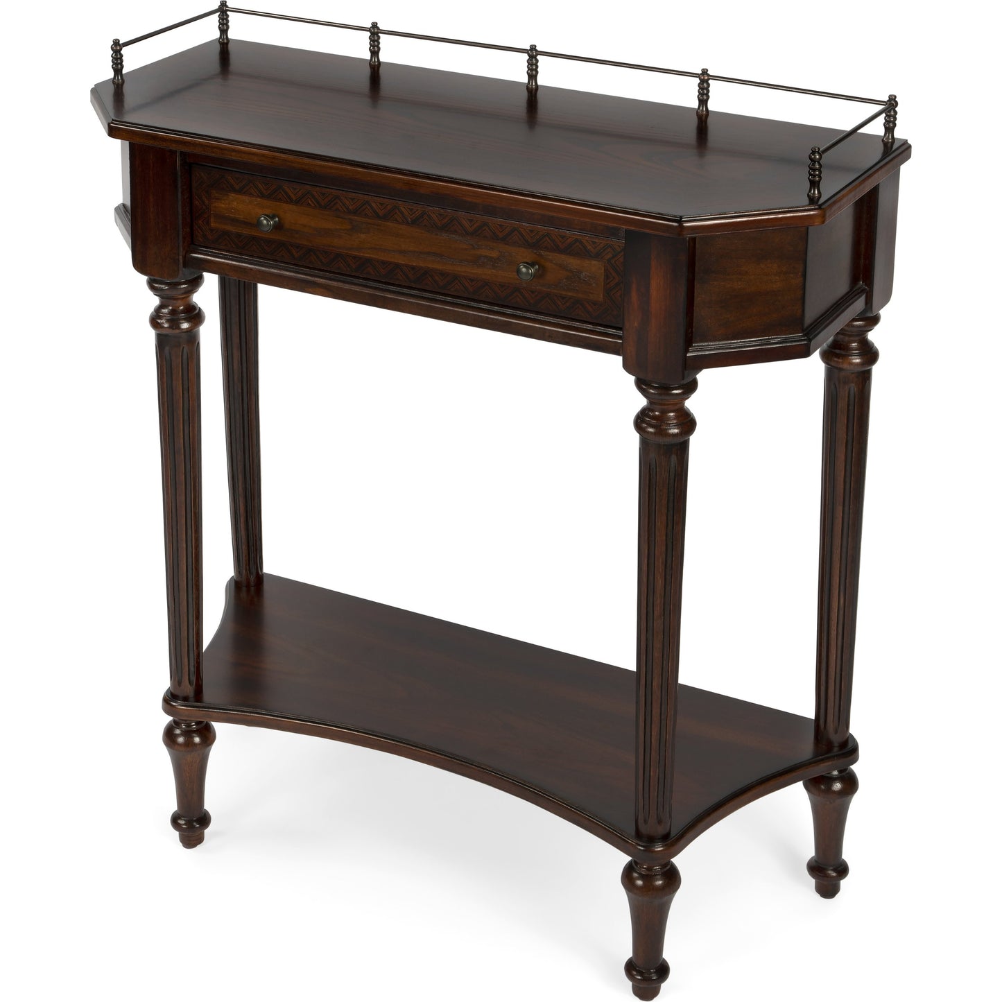 011 O-BUTLER-883024 | Additional Silo | Charleston Console Table by Butler Specialty Company. Made from poplar solids, mdf, ash, mahogany veneers in a traditional style.