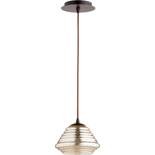 Celeste Hive Pendant by Cyan Design in oiled bronze. Made from mercury glass, iron in a modern style.