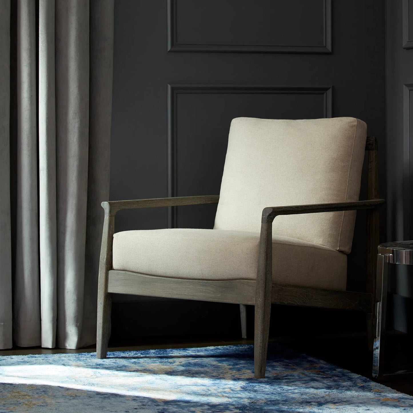 003 S-255726 | Lifestyle | Geodance Side Table by Cyan Design in nickel. Made from stone, iron in a modern style.