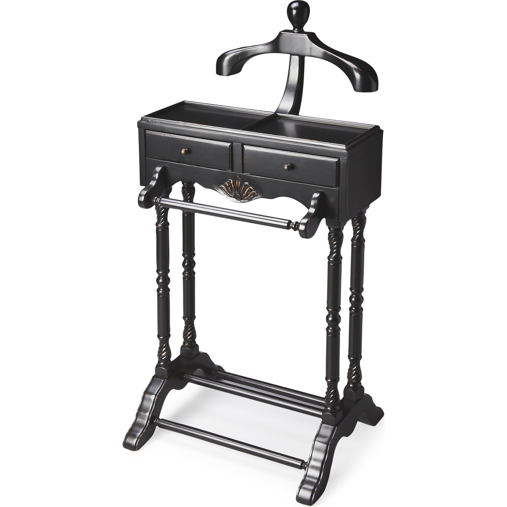 Petrov Valet by Butler Specialty Company. Made from rubberwood, poplar hardwood solids, mdf, cherry veneer in a traditional style.