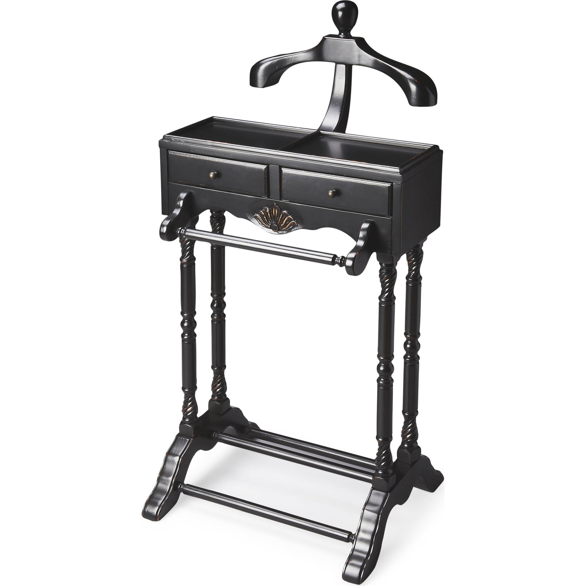 Petrov Valet by Butler Specialty Company. Made from rubberwood, poplar hardwood solids, mdf, cherry veneer in a traditional style.