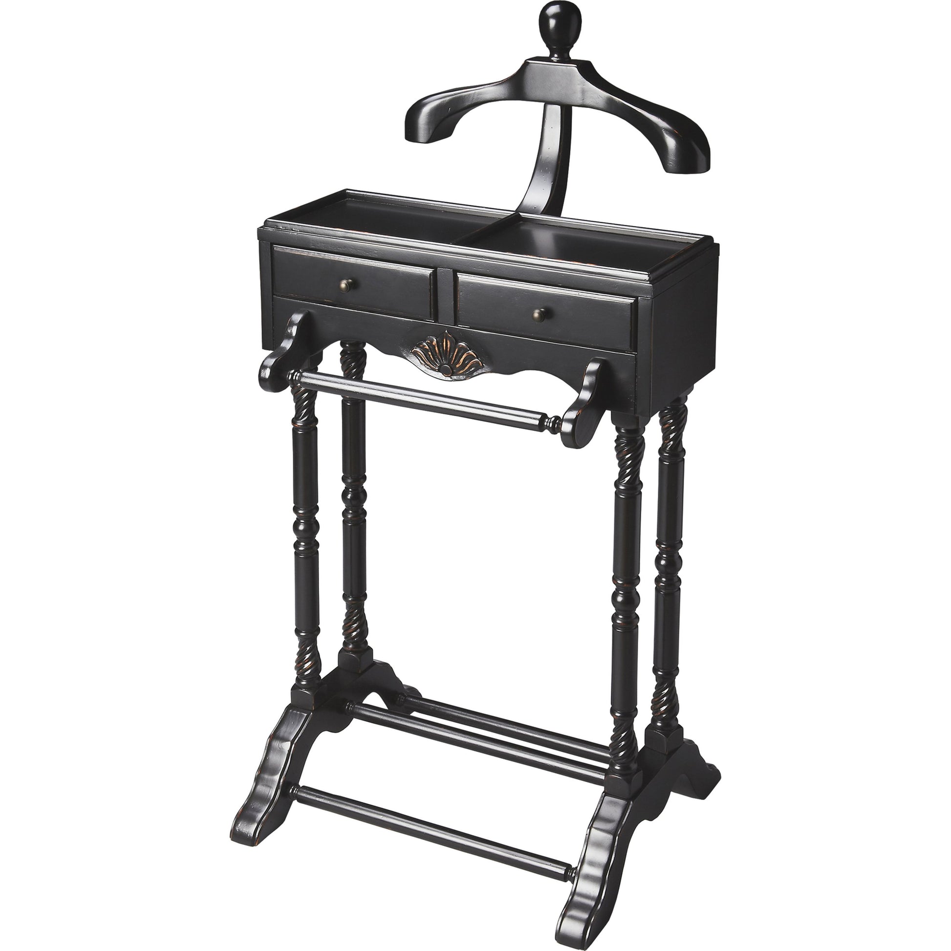 Petrov Valet by Butler Specialty Company. Made from rubberwood, poplar hardwood solids, mdf, cherry veneer in a traditional style.