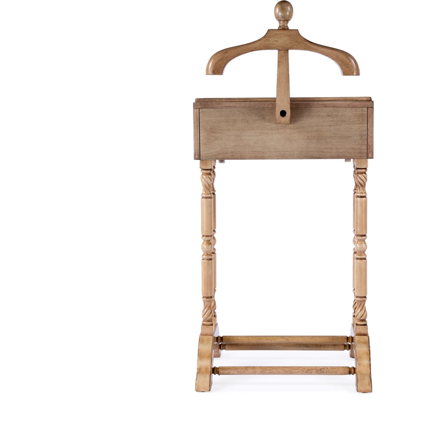 012 SI-2077867 | Additional Silo | Petrov Clothing Valet Stand by Butler Specialty Company. Made from rubberwood and poplar hardwood solids, mdf, cherry veneer in a traditional style.