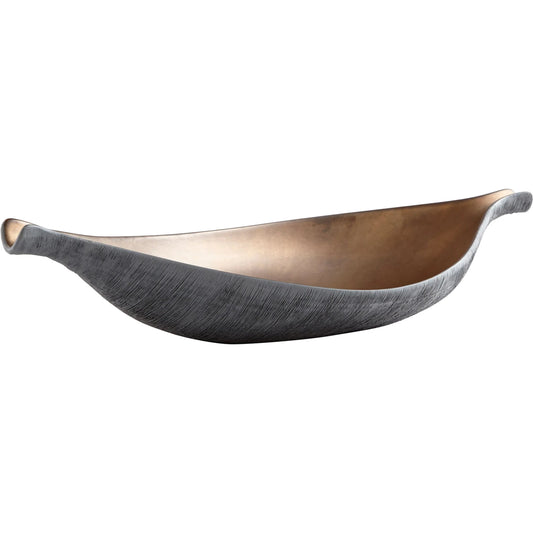 Horus Tray by Cyan Design in charcoal gray, bronze. Made from ceramic in a modern style.