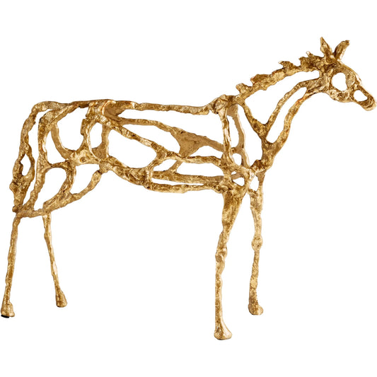 Ponder Sculpture by Cyan Design in gold. Made from iron in a cottage & farmhouse style.