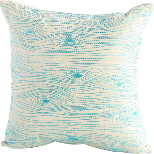 001 SR-745485 | Primary Silo | Gingko Pillow Cover by Cyan Design in turquoise, white. Made from cotton, linen in a coastal style.