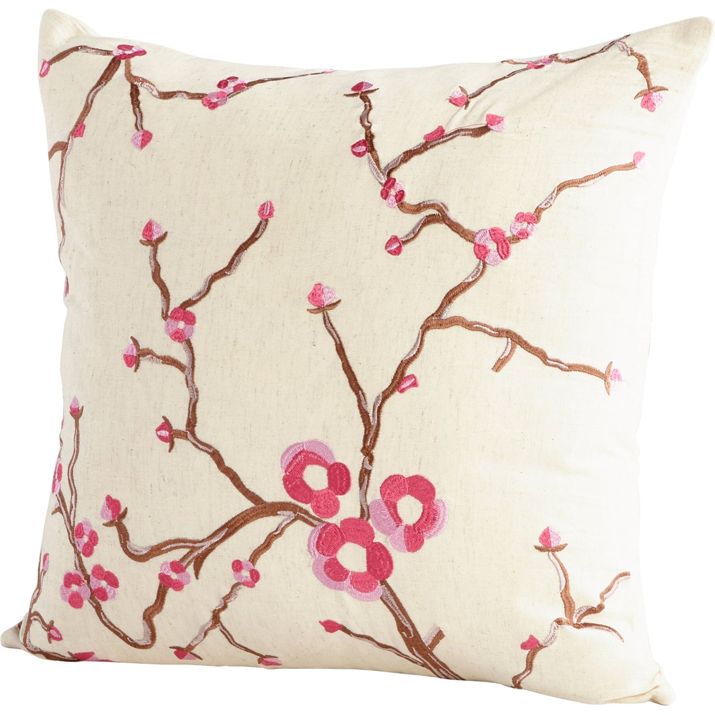 000 SR-745486 | Primary Silo | Cherry Blossom Pillow Cover by Cyan Design in pink, white. Made from cotton in a modern style.