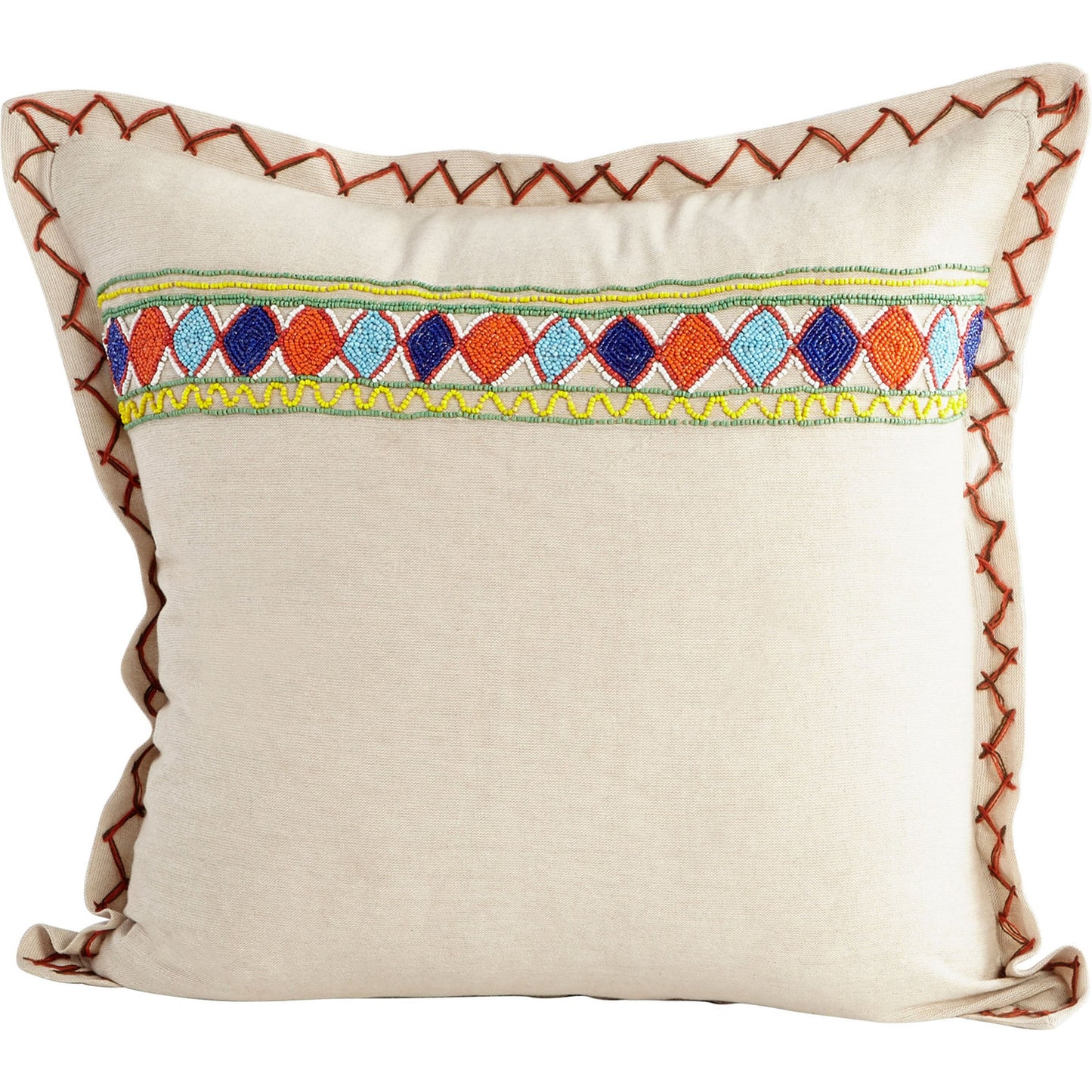 001 SR-745489 | Primary Silo | Cruz Pillow Cover by Cyan Design in tan. Made from cotton in a modern style.