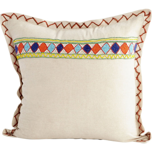 001 SR-745489 | Primary Silo | Cruz Pillow Cover by Cyan Design in tan. Made from cotton in a modern style.