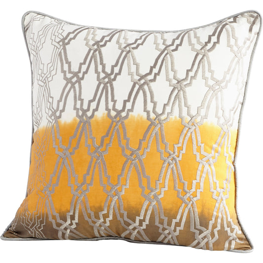 Ernestine Pillow Cover by Cyan Design in orange. Made from cotton in a transitional style.