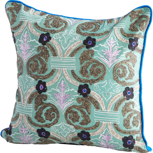 001 SR-745518 | Primary Silo | Paulette Pillow Cover by Cyan Design in multi colored blue. Made from cotton in a transitional style.