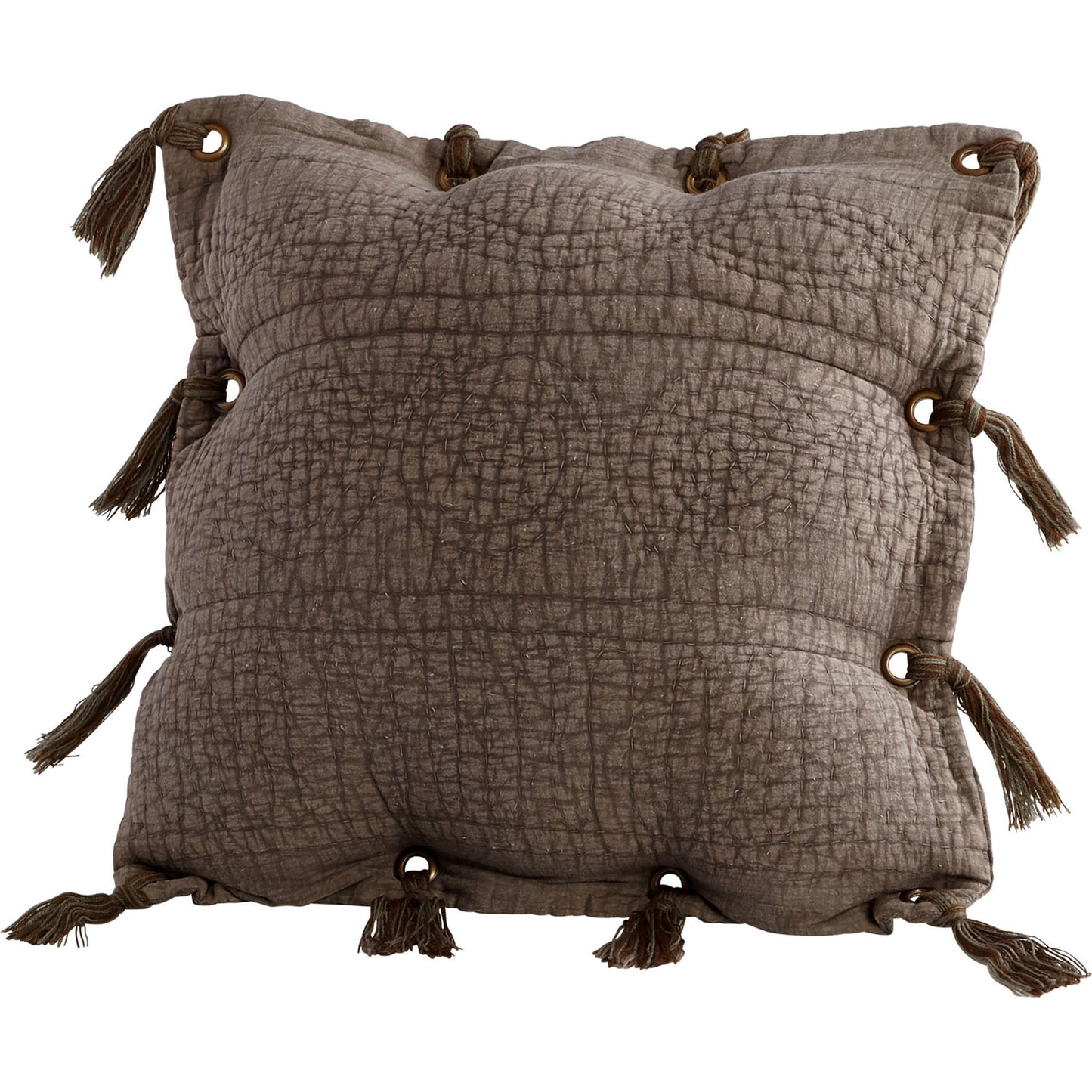 001 SR-745519 | Primary Silo | Colby Pillow Cover by Cyan Design in gray. Made from cotton in a rustic style.