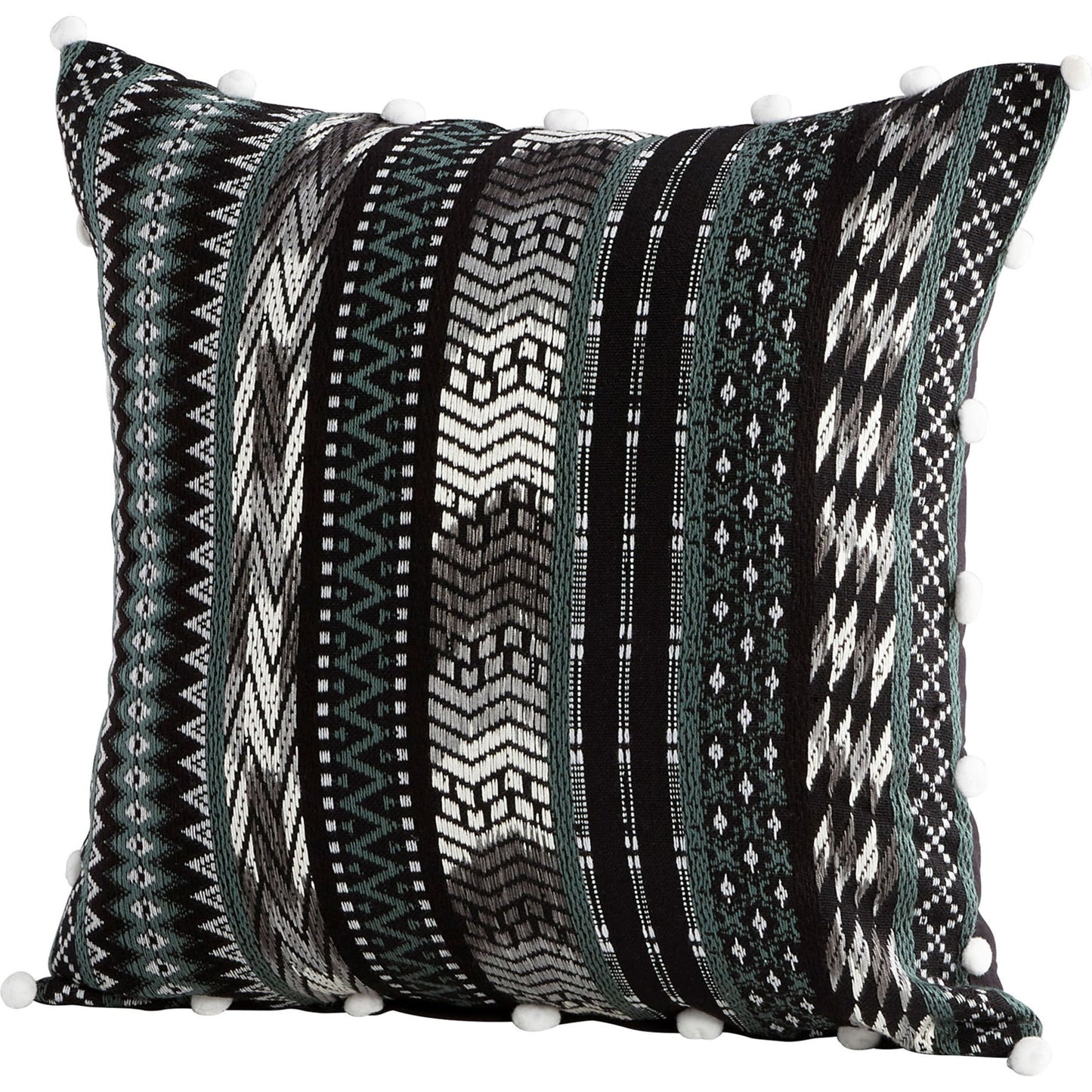 001 SR-745521 | Primary Silo | Azur Pillow Cover by Cyan Design in green, black. Made from cotton, polyester in a eclectic & global style.