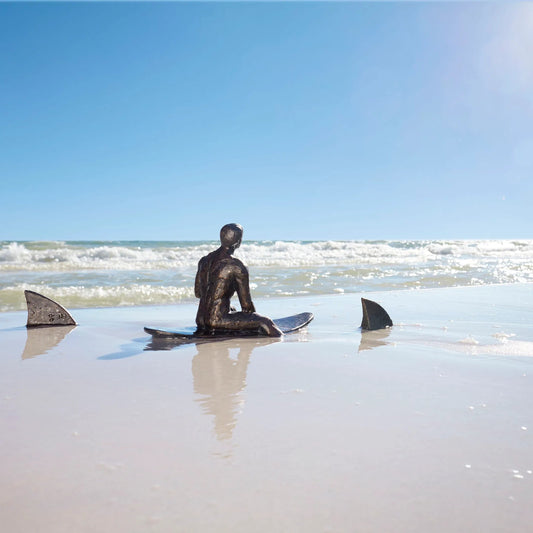 Cowabunga Sculpture by Cyan Design in old world. Made from iron in a coastal style.