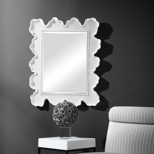 Sea Coral Coastal Mirror by Uttermost. Made from glass, resin in a transitional style.