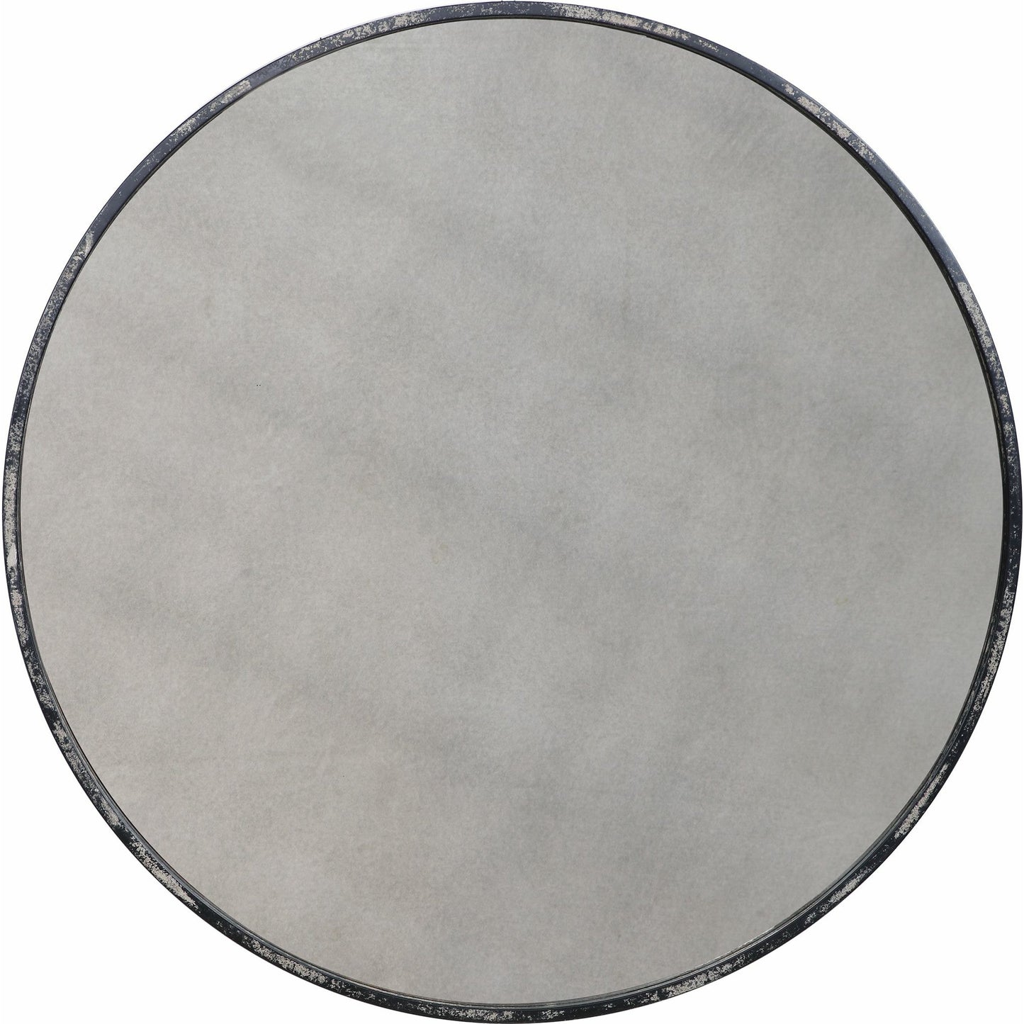 002 SR-766618 | Additional Silo | Argand Industrial Round Mirror by Uttermost. Made from metal, mdf, glass in a modern style.
