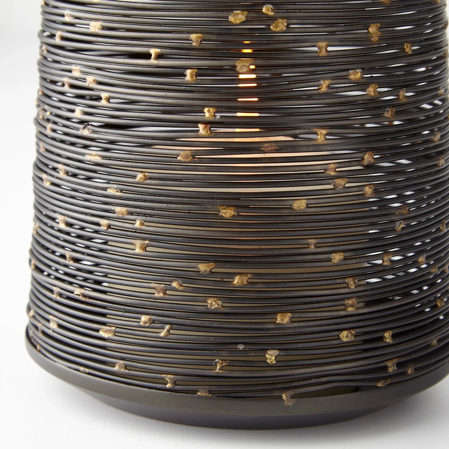 004 S-299845 | Closeup | Luniana Candleholder by Cyan Design in antique black. Made from iron in a modern style.