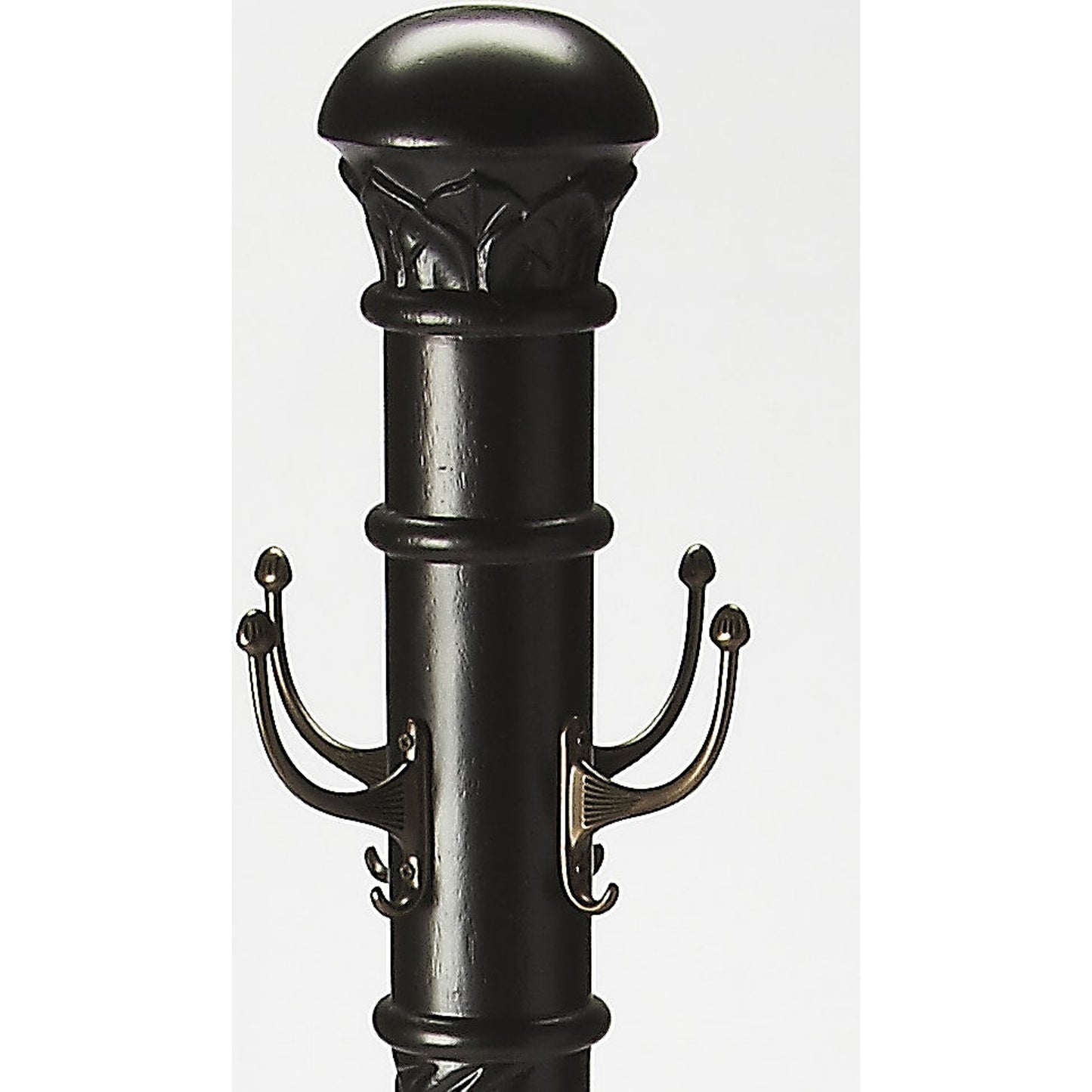 008 O-BUTLER-971111 | Additional Silo | Laird Costumer by Butler Specialty Company. Made from rubberwood solids, antique brass plated hooks in a traditional style.