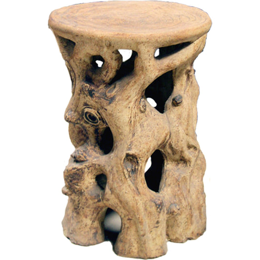 Tree Trunk Stool by Emissary USA in natural. Made from unique in a rustic style.