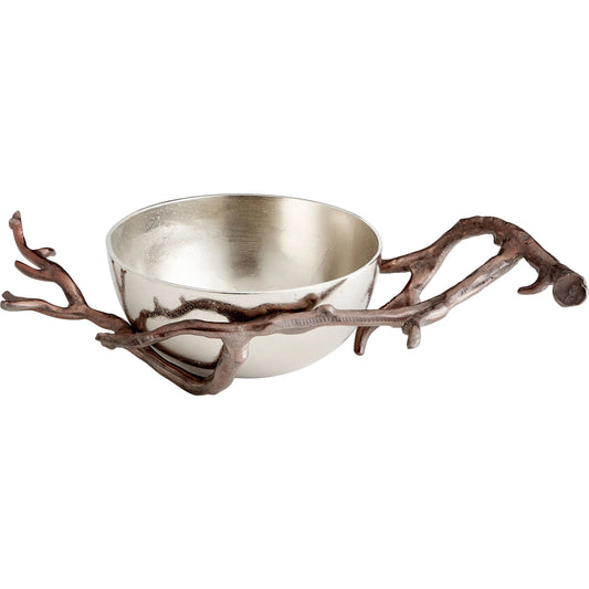 Bough Bowl by Cyan Design in nickel, bronze. Made from aluminum in a modern style.
