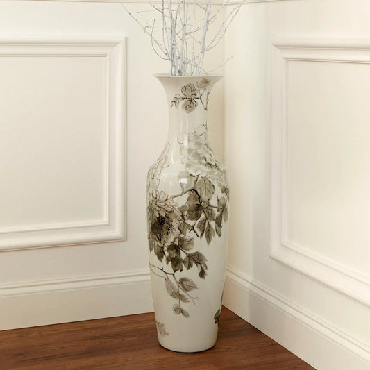 Blossom Vase by Cyan Design in black, white. Made from ceramic in a cottage & farmhouse style.