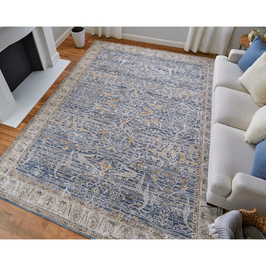 Pasha Transitional Ikat Rug - 39M4F by Feizy. Made from polyester in a unique style.