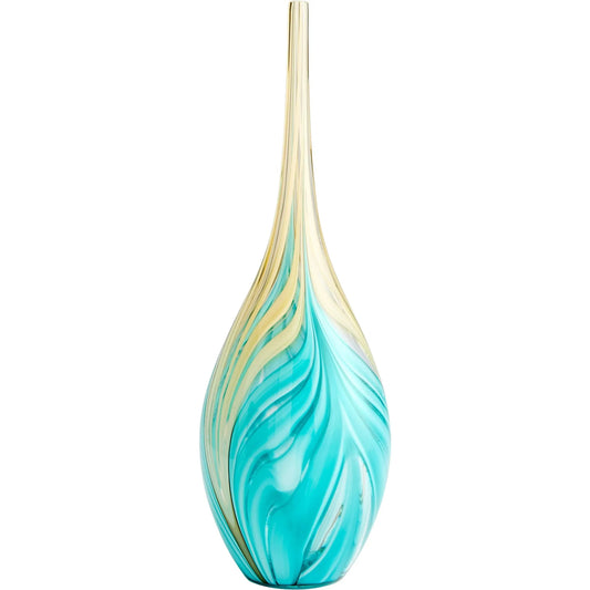 009 S-299877 | Primary Silo | Parlor Palm Vase by Cyan Design in amber, blue. Made from glass in a modern style.