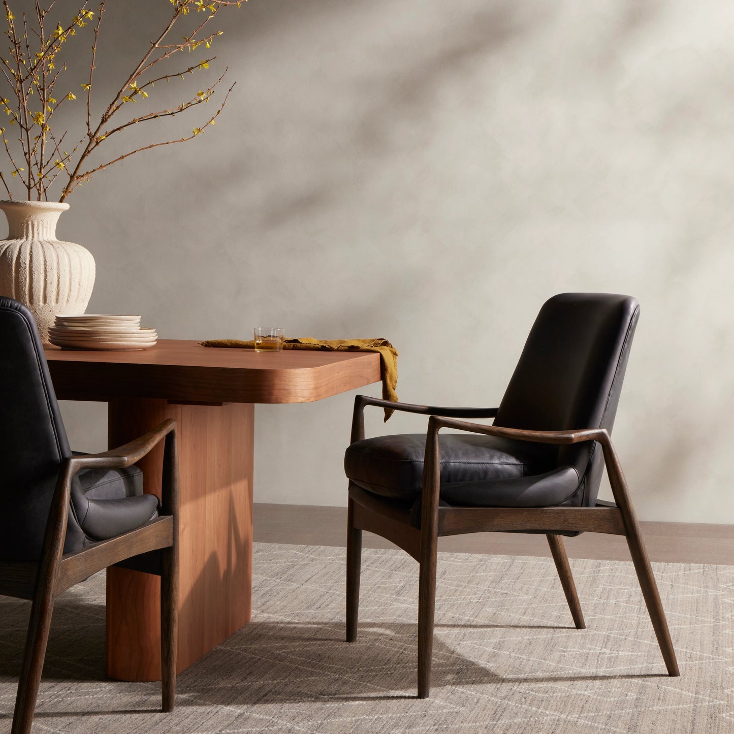 022 SI-1977111 | Lifestyle | Braden Dining Armchair by Four Hands. Made from unique in a modern style.