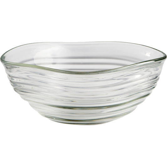 Wavelet Bowl by Cyan Design in clear. Made from glass in a modern style.