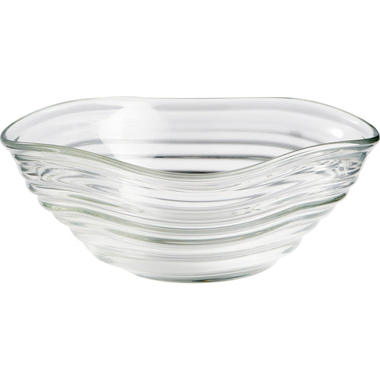 Wavelet Bowl by Cyan Design in clear. Made from glass in a modern style.