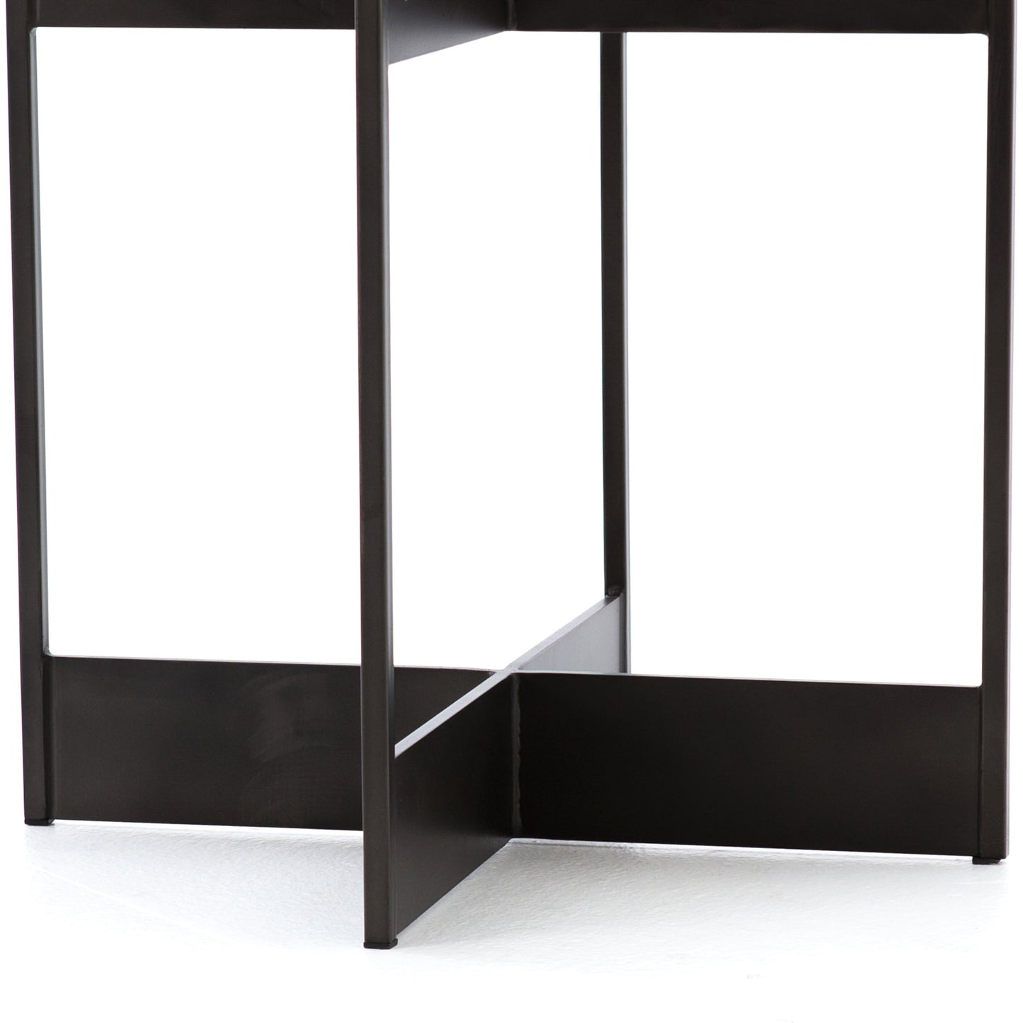002 SI-1901711 | Additional Silo | Shannon End Table by Four Hands in smoke grey, english brown oak. Made from oak veneer, iron in a modern style.