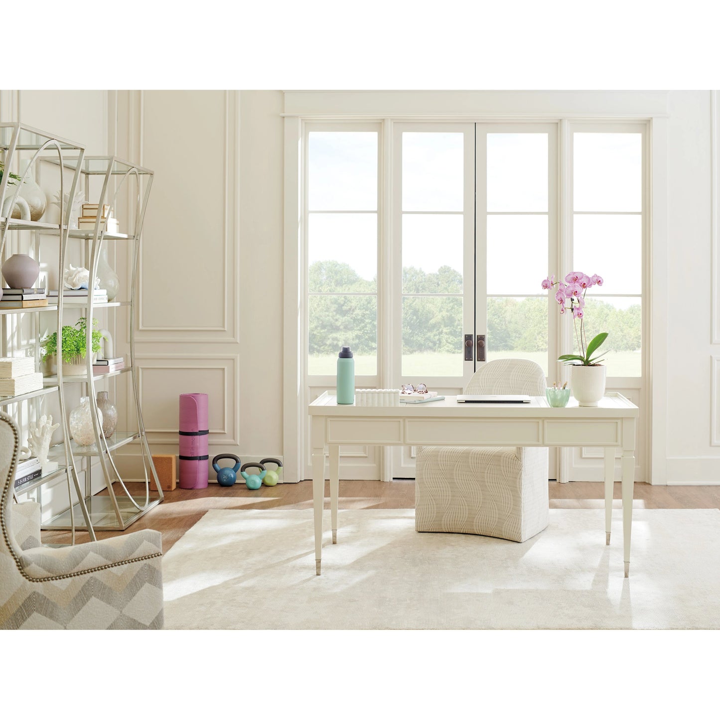 005 SI-1770830 | Lifestyle | Fremont Writing Desk by Sligh in ivory. Made from unique in a transitional style.
