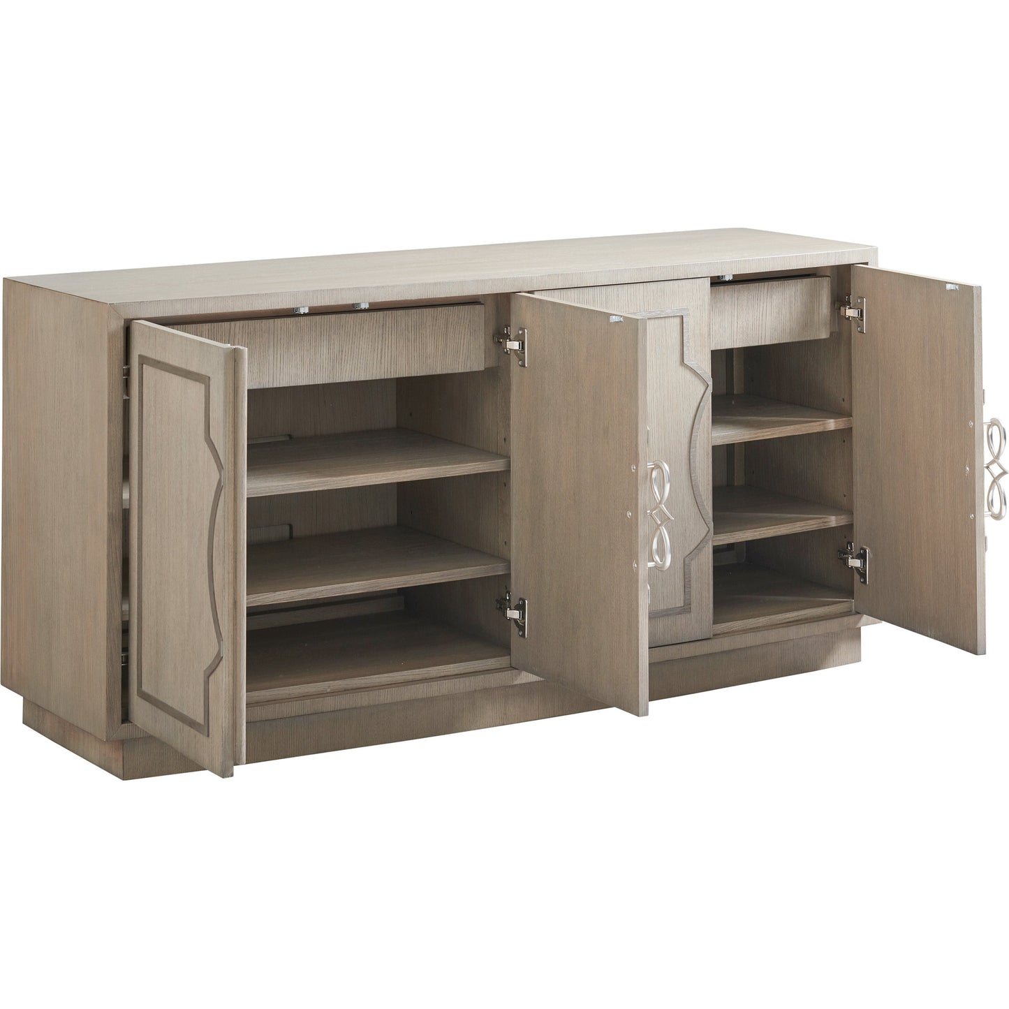 003 SR-835843 | Additional Silo | Grove Park Media Console by Sligh in dove gray. Made from unique in a transitional style.