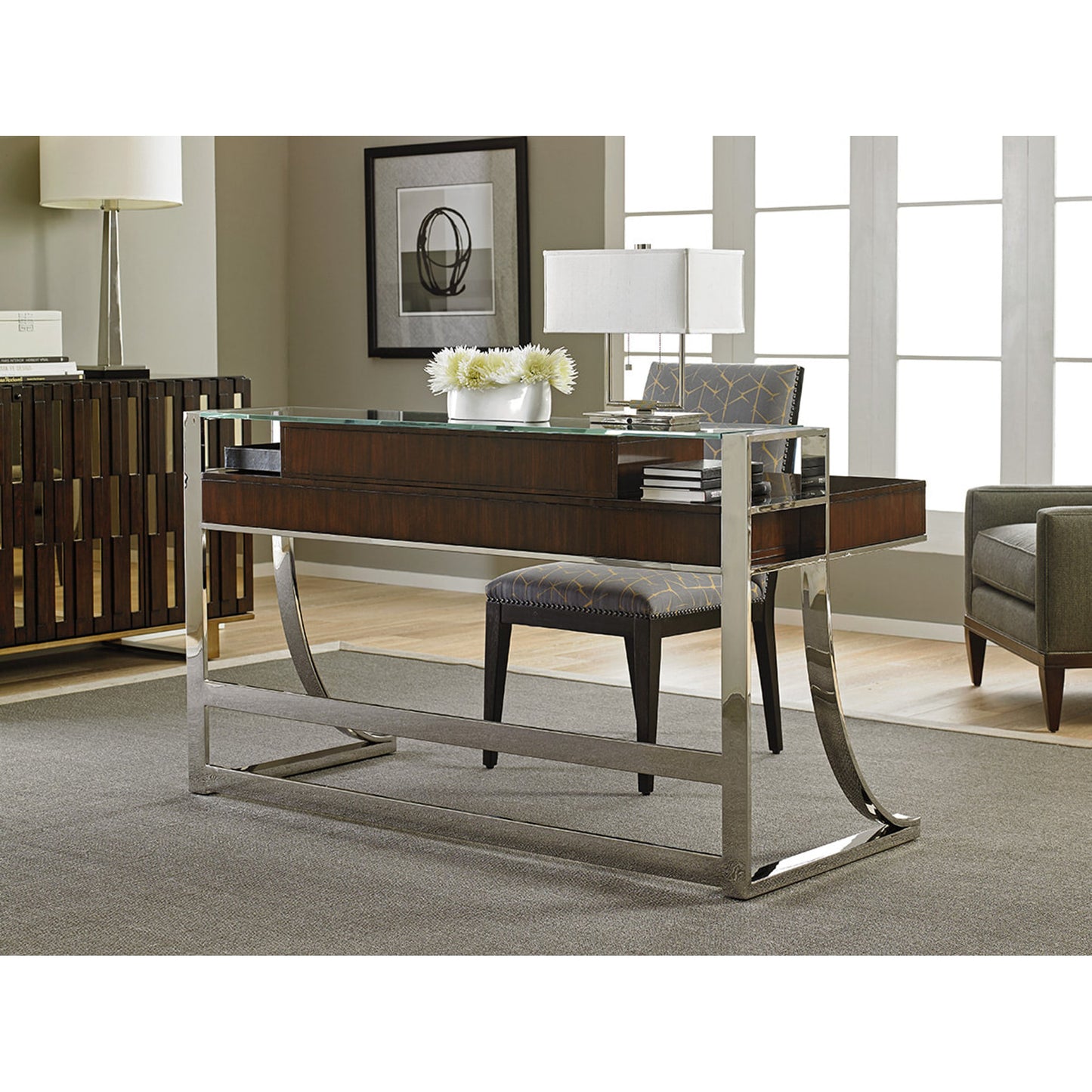 008 SR-835821 | Lifestyle | Andrea Writing Desk by Sligh. Made from unique in a modern style.