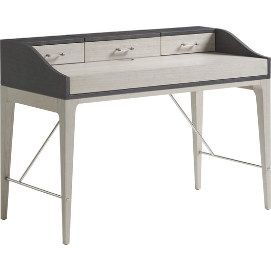 Anthology Writing Desk by Sligh in slate gray. Made from unique in a transitional style.
