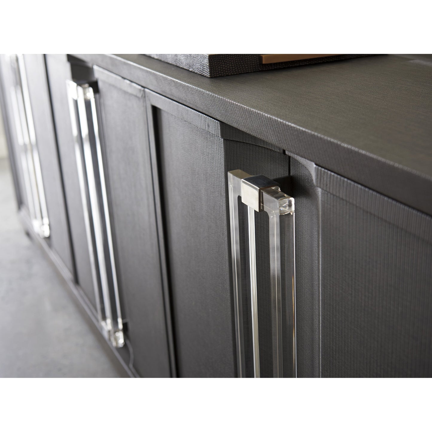 005 SI-1770815 | Additional Silo | Anthology Media Console by Sligh in slate gray. Made from unique in a modern style.