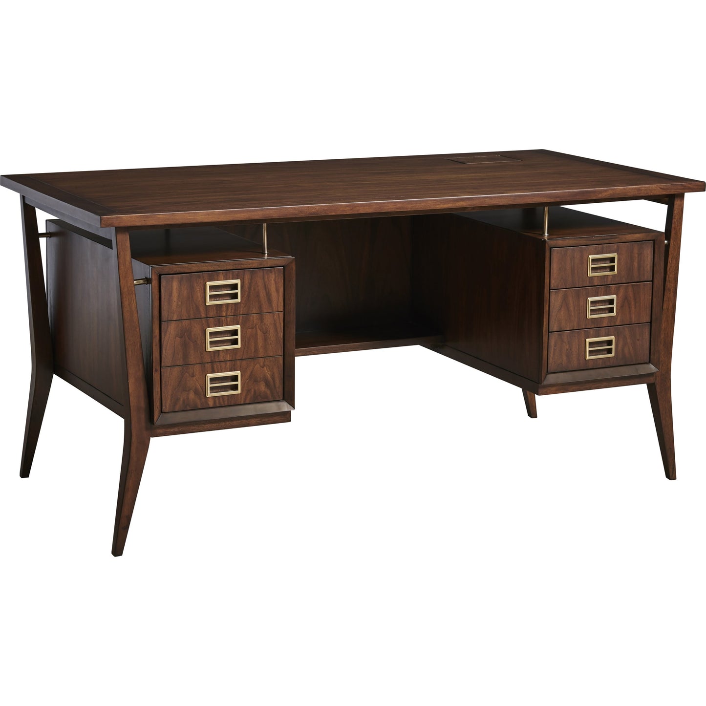 001 SI-1823485 | Additional Silo | Cranbrook Writing Desk by Sligh in walnut. Made from unique in a traditional style.