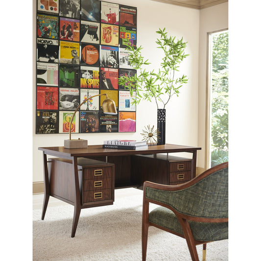 Cranbrook Writing Desk by Sligh in walnut. Made from unique in a traditional style.