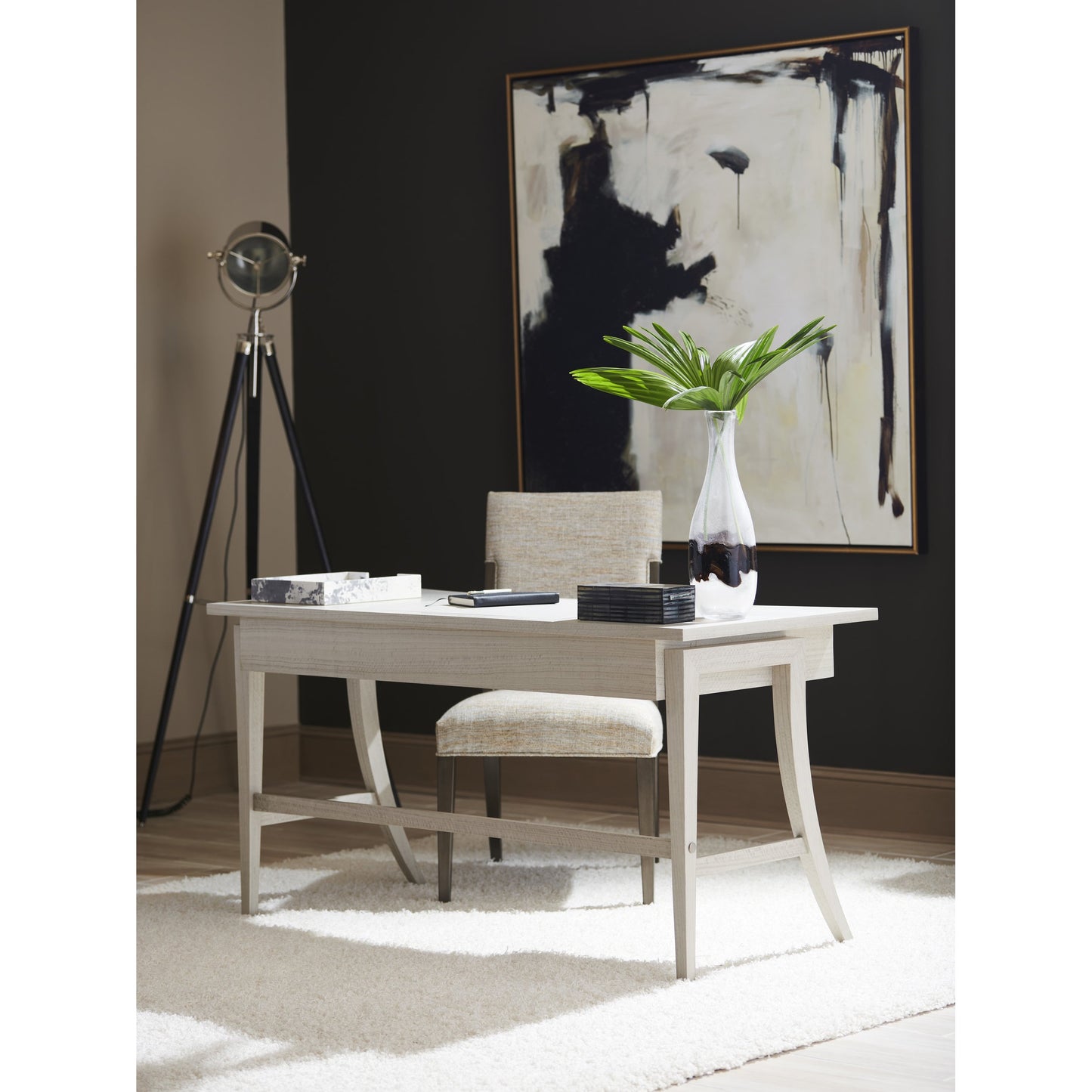 005 SI-1823487 | Lifestyle | Graham Writing Desk by Sligh in dove gray. Made from unique in a transitional style.