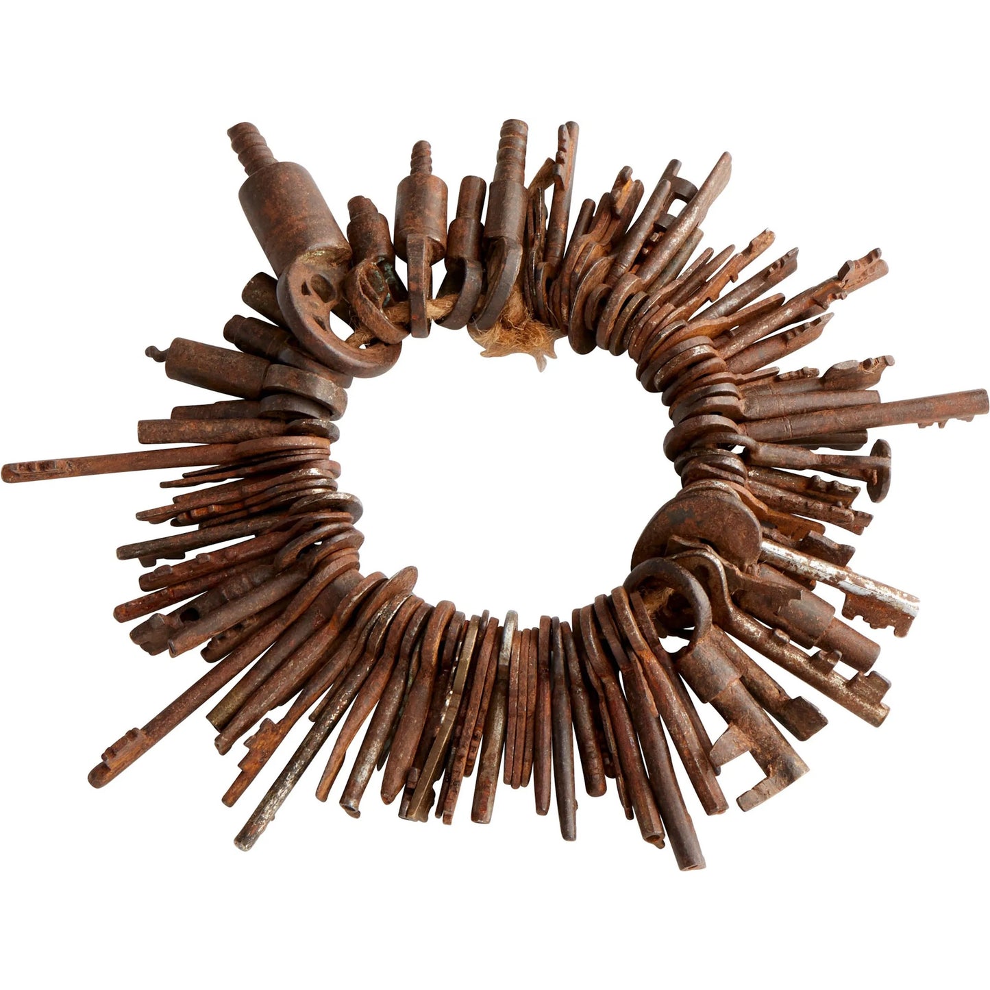 001 S-342014 | Primary Silo | Key Ring by Cyan Design in rust. Made from iron in a cottage & farmhouse style.