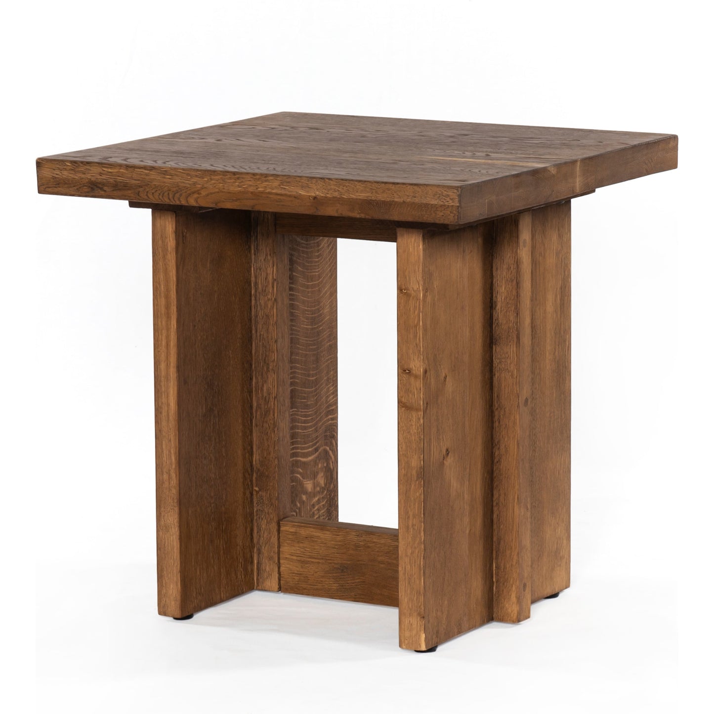 002 SI-1901654 | Additional Silo | Erie End Table by Four Hands in dark smoked oak. Made from solid oak in a rustic style.