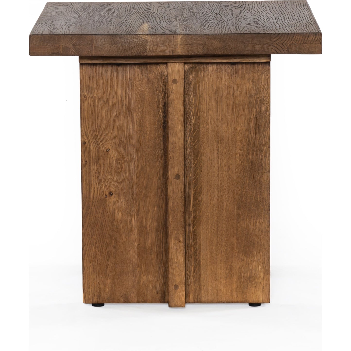 005 SI-1901654 | Additional Silo | Erie End Table by Four Hands in dark smoked oak. Made from solid oak in a rustic style.